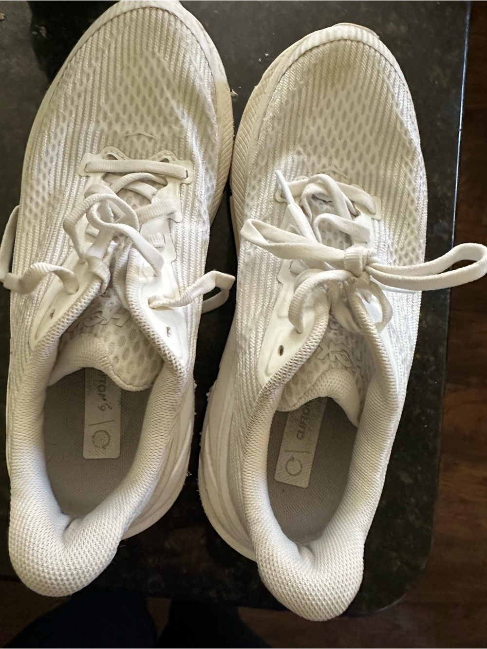Hoka One One Beige and Blue Label Youth Sneaker